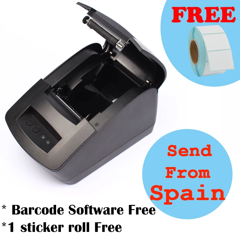 

2 inch Thermal Barcode Label Printer and Receipt Printer 2 in 1 printing 20mm to 60mm
