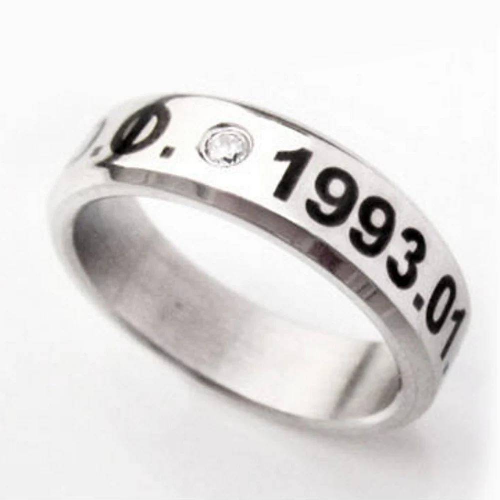 

Kpop Team EXO Birthday Memorial Exo Titanium ring exo free shipping