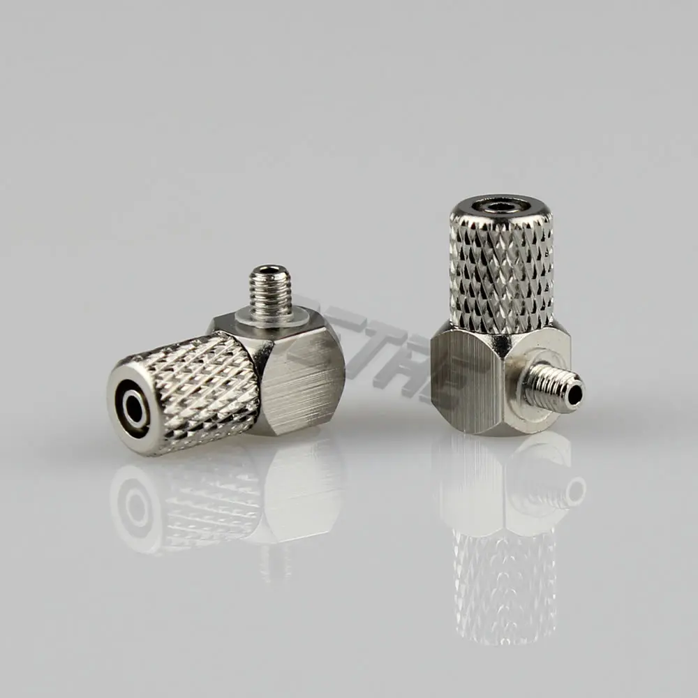 15 Pieces M3 4mm Elbow Pneumatic Pipe Air Hose Quick Fitting Mini