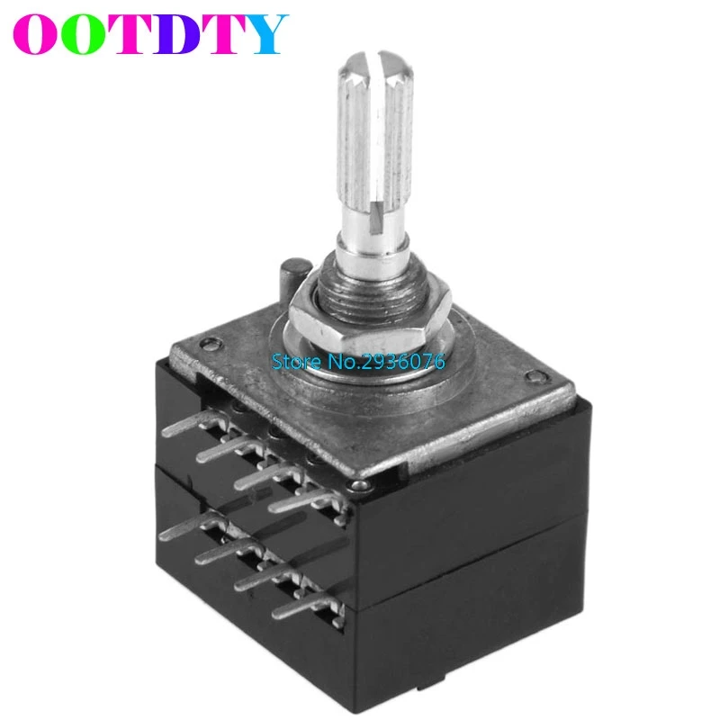 27-type 8 Pin A100K 100K Potentiometer RH2702 Serrated Split Shaft 6MM Precision