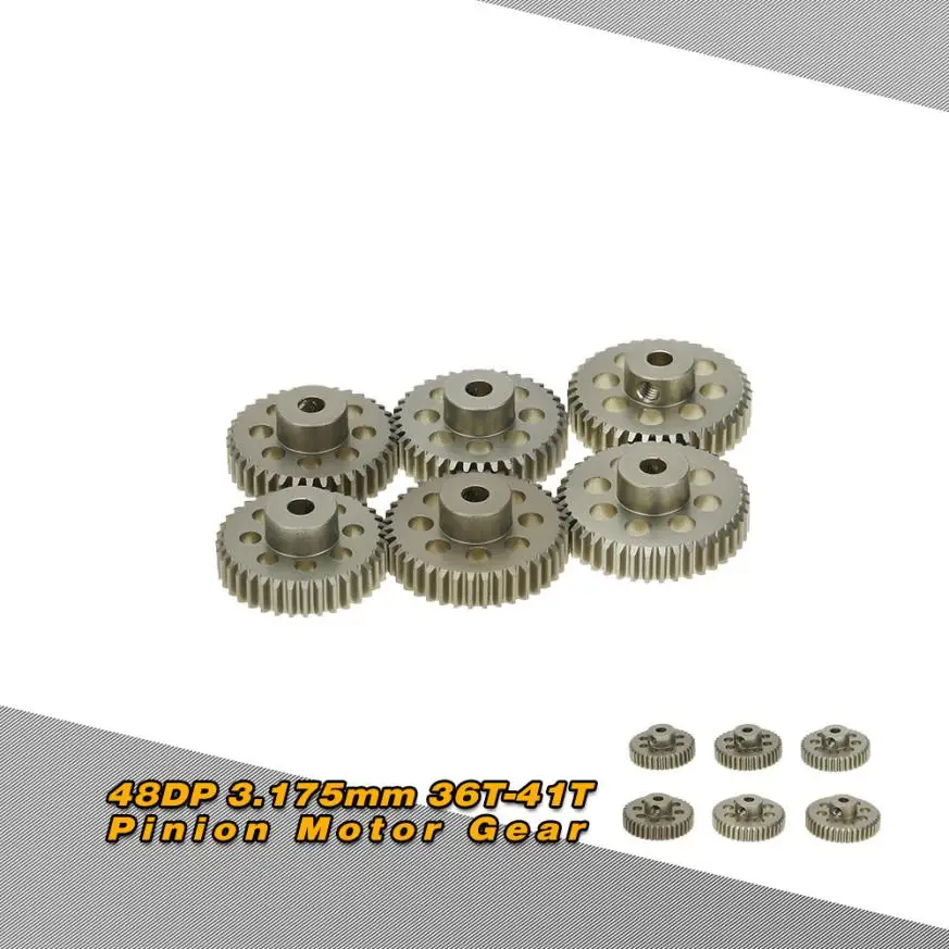 

GoolRC 48DP 3.175mm 36T 37T 38T 39T 40T 41T Pinion Motor Gear Combo Set for RC Car Brushed Brushless Motor IUNEED TOY Store