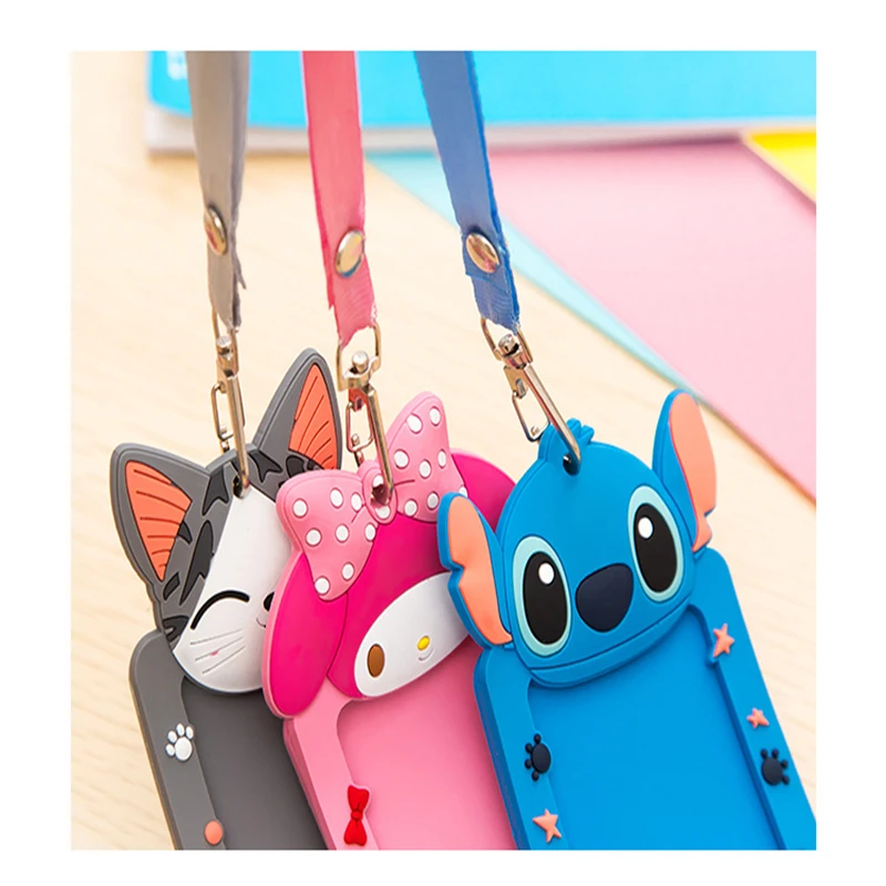 

2068 Korean Tridimensional Cartoon Traffic Card set with hanging Rope and lovely bus Card set entrance Control