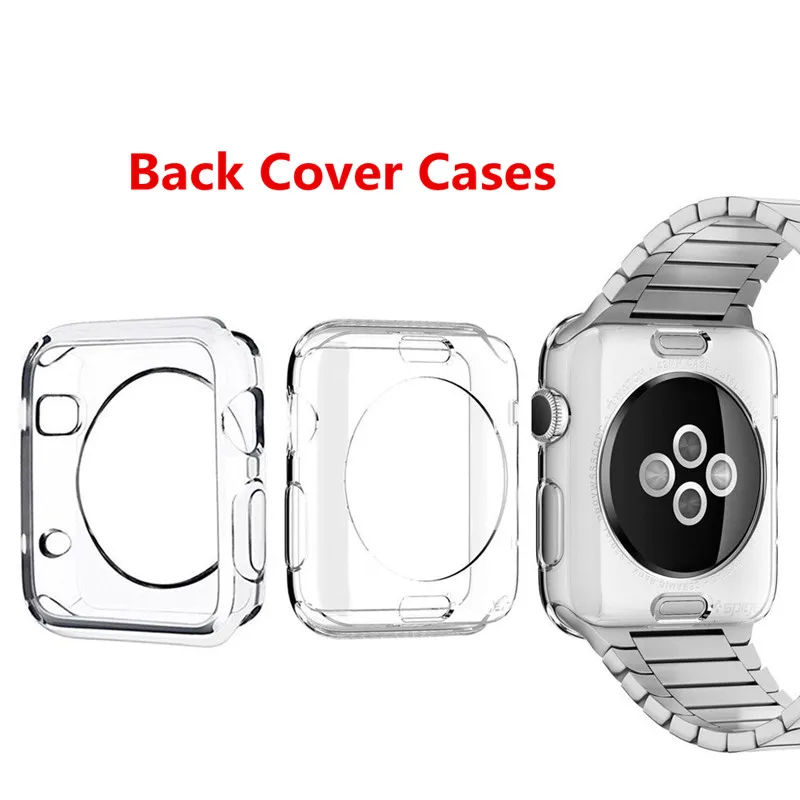 ASHEI Soft TPU Back Protector For Apple Watch Case 42mm 38mm All-around Ultra-thin Protective Cover for iWatch Series 3 2 1