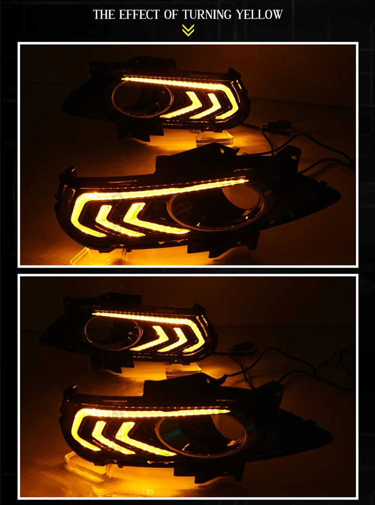 Дневной ходовой светильник для Ford New Mondeo Fusion 2013- DRL противотуманный светильник s модификация светильник направляющая панель с противотуманной лампочкой