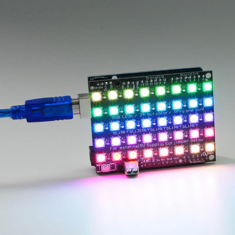 FZ1596  40 RGB LED WS2812 Matrix  module 