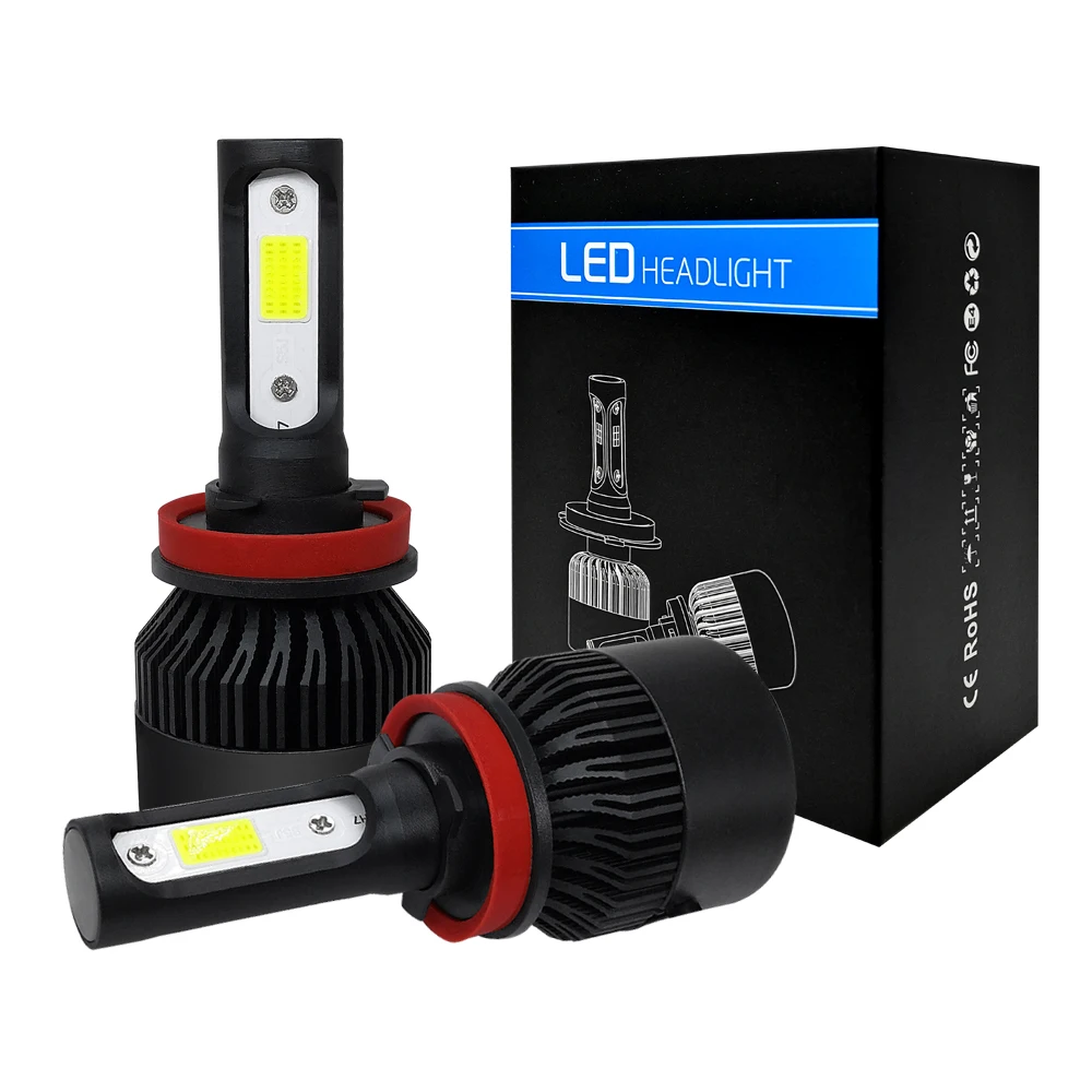 

2PCS H4 H7 H11 H1 9006 9005 LED Car Headlight Bulbs 8000LM Auto Headlamp Led Light DC12V 24V Fog Bulbs
