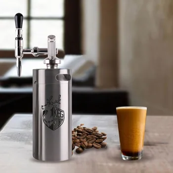 

Nitro Cold Brew Coffee Maker 304 Stainless Steel 3.6L/2L Mini Keg