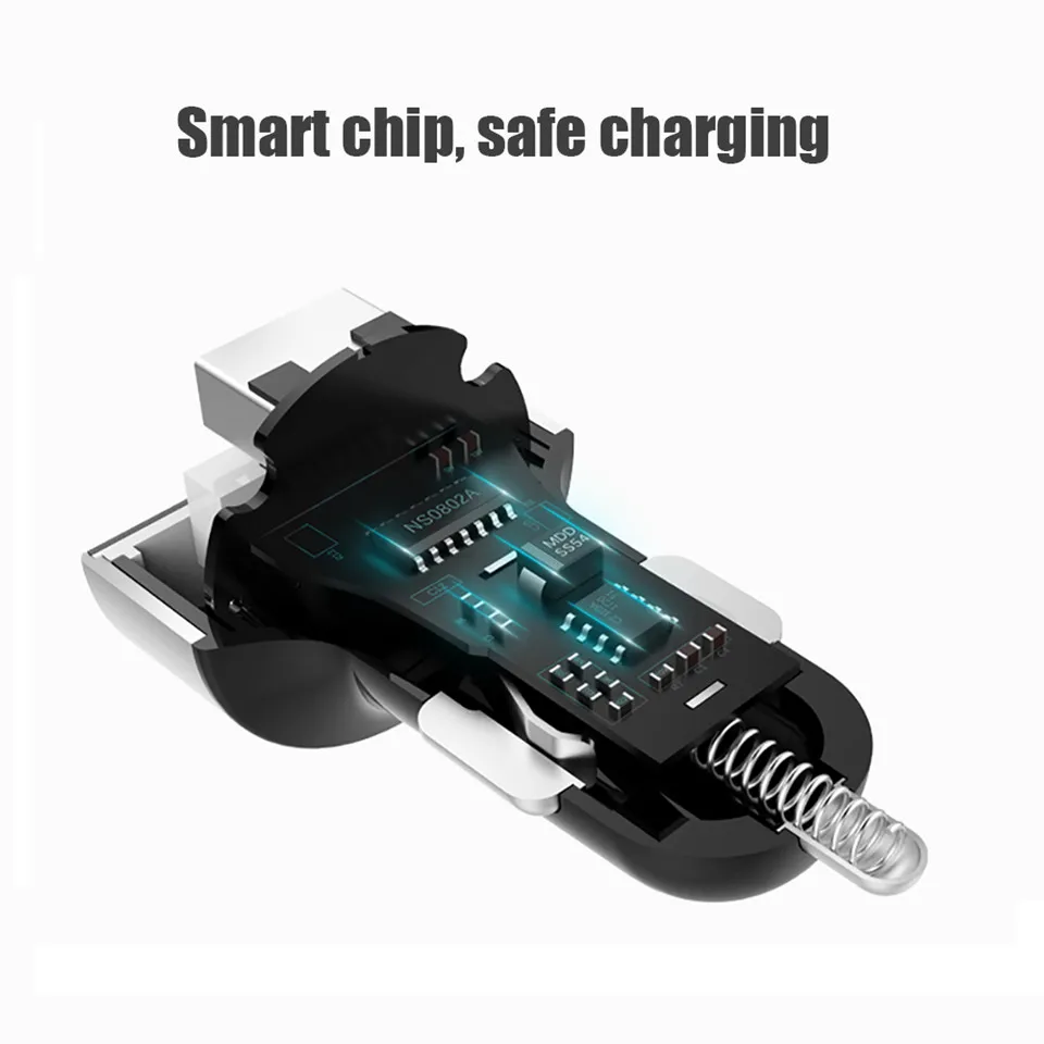 Wireless Car Charger Dual USB Ports Quick Charger 5V 3.1A LED Display Car Cigarette Lighter Splitter Adapter for iphone Android (8)
