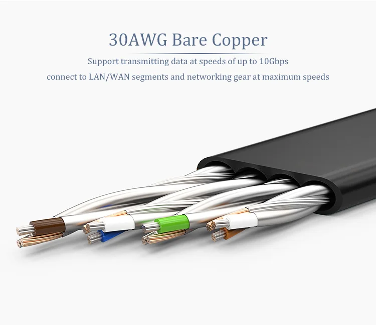 CHOSEAL CAT 7 RJ45 Ethernet LAN Network Cable 10Gbps 30AWG STP Network Patch Cord For Router PC RJ45 CAT 7 Net Cable (4)