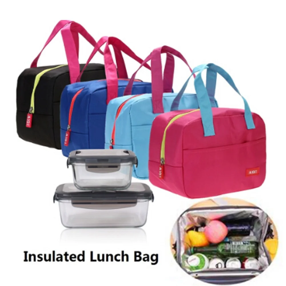 Изолированный ящик для хранения еды Ланч-бокс 4 цвета сумка для пикника Водонепроницаемый портативный