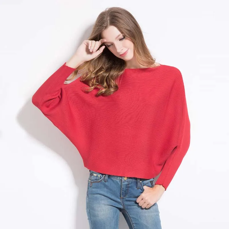 2017 autumn outfit fashionable word wool sweater batwing coat sweater