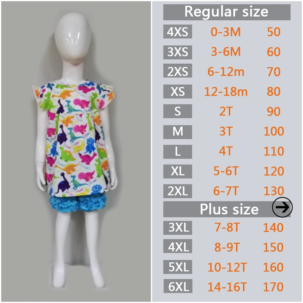 CONICE NINI Brand Girls Clothing Sets Colorful Dinosaur Pattern Flying Sleeveless Dress Blue Legging Shorts Outfits 2GK811-846