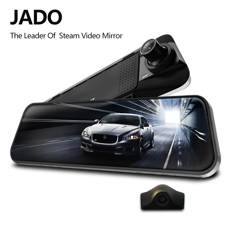 JADO D230 Stream RearView Mirror Dvr dash font b Camera b font avtoregistrator 10 IPS Touch