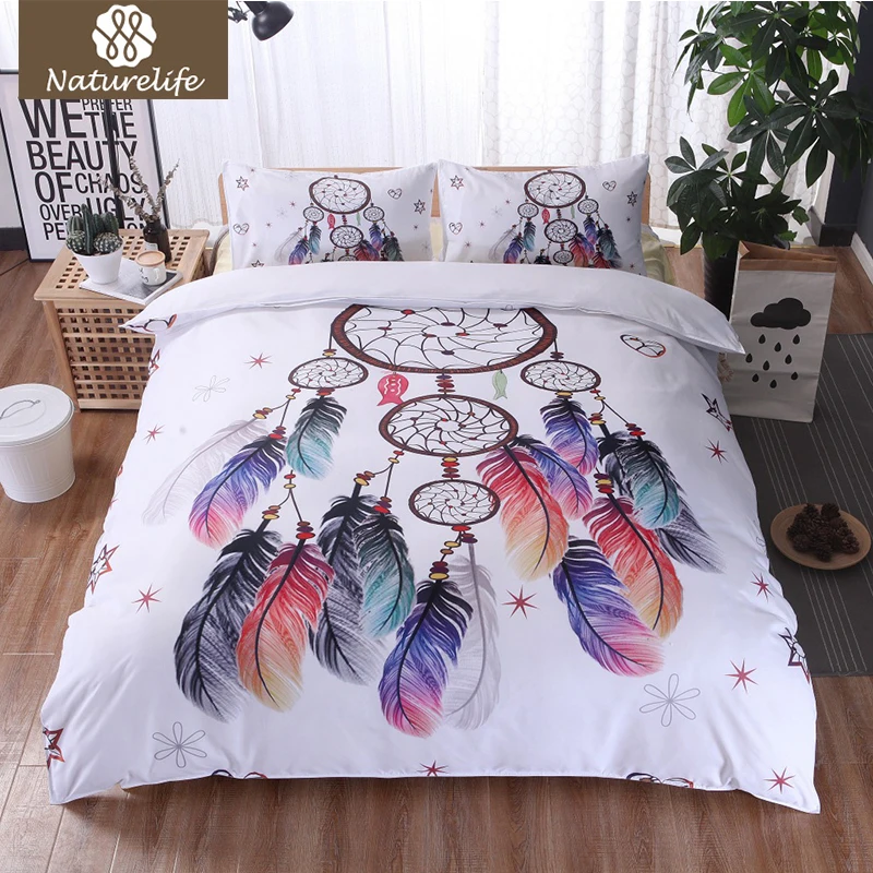 

Naturelife 3D Printed Wind chimes Duvet Cover Set Soft Bedspread Lightweight Bedclothes with Pillowcase 2/3pcs drop shipping