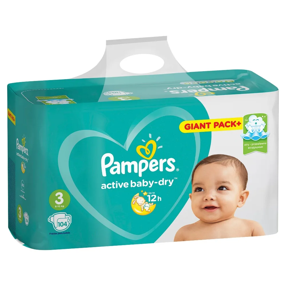 pampers 3 active baby dry