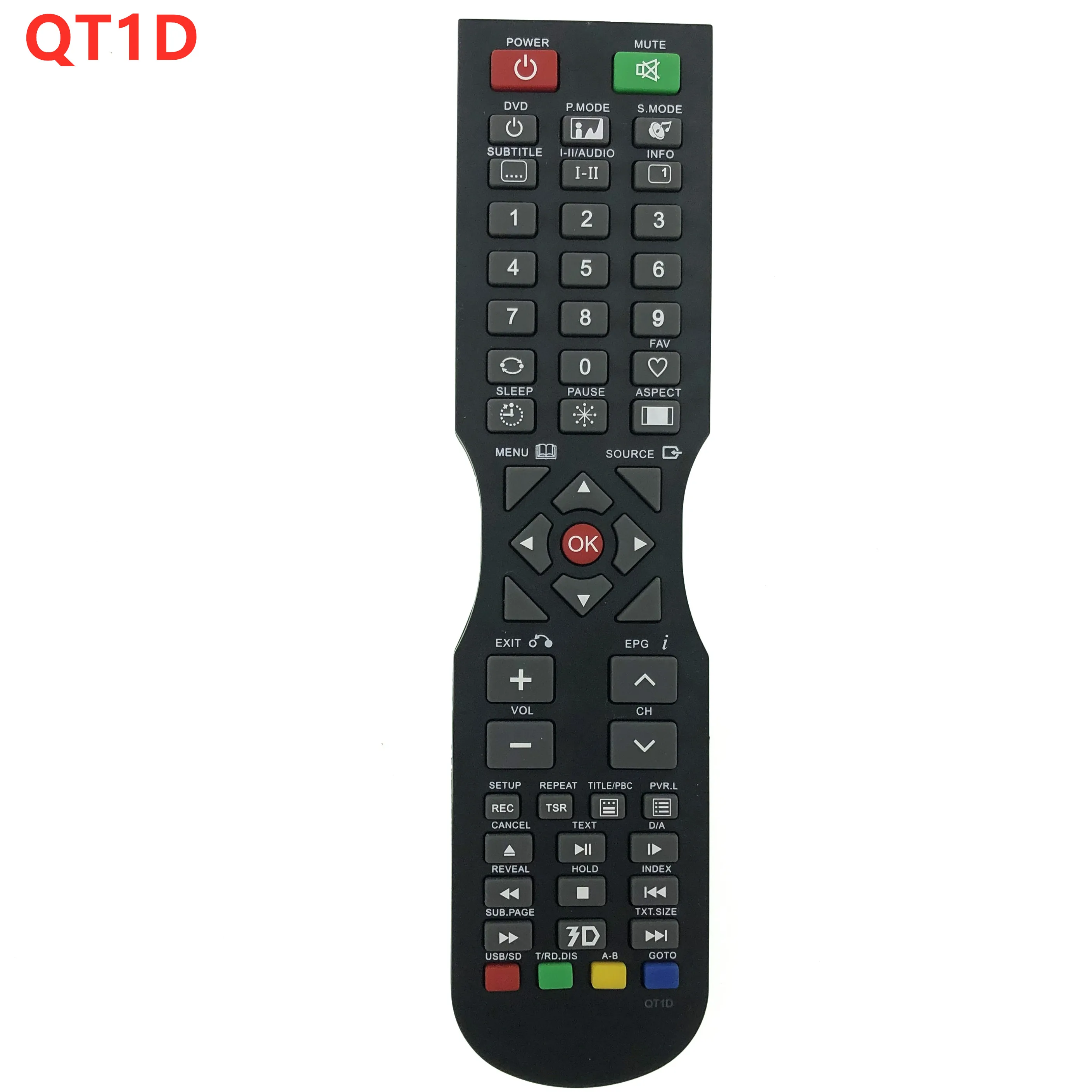 

TV Remote Control SONIQ QT1D replace QT166, QT155, QT155S L32V10A-NZ L42V11A-AU L42V11C-AU L47S10A L47S10A-AU L55S11A-AU