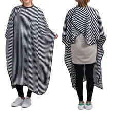 Модная полосатая ткань для стрижки волос Парикмахерская накидка фартук