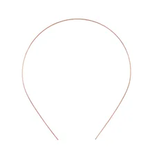 20 pçs 1.2mm ródio vermelho bronze aço inoxidável bandana ajuste hairbands base