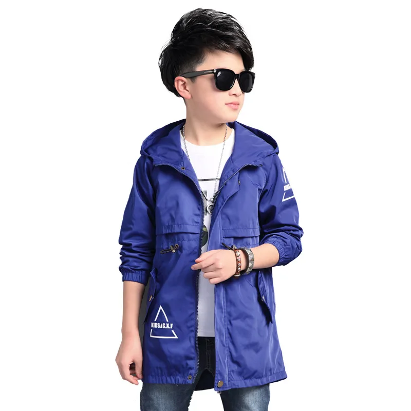 6 8 10 12 14 16 years Big Boys Windproof sport coat Jackets sportswear coat For Teenage Spring Autumn Kids Clothing Outerwear