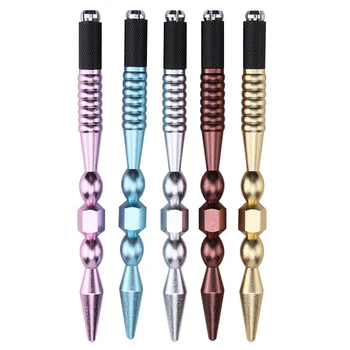 

2018 newest permanent makeup tattoo machine manual microblading eyebrow pens 10pcs micro blade needles for brows/lips/eyeliner