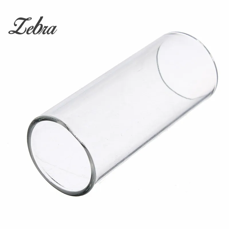 

Zebra 60mmX22mmX2mm Guitar Slide Glass Finger Slider Electric Guitar Pick Accessories Accessory Tube Knuckle