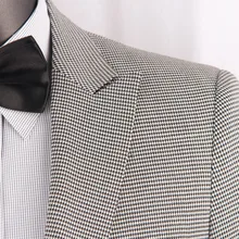 Костюмы на заказ на заказ мужской костюм, Модный узор «гусиная лапка» повседневный мужской костюм s, Dogstooth TAILORED style Dress suit dress pants