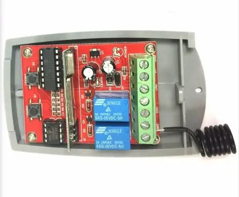 2 канальный беспроводной двери гаража 433 МГц DC12V/24V непрерывно изменяющийся код