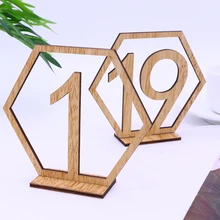 20 pièces numéros de Table de mariage cartes de siège numéro de Table signes porte-lieu cartes de numéro de Table de mariage pour la décoration de fête de mariage