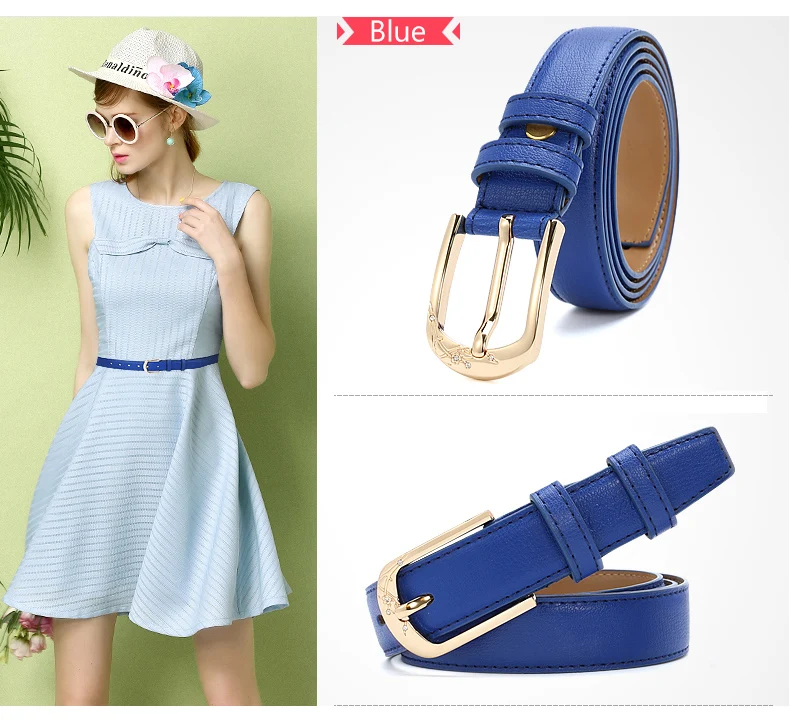 (10)Catelles Fashion Women's Belt Female Genuine Leather Designer Brand Luxury Pin Buckle Strap Ladies Woman Belts For Women Jeans