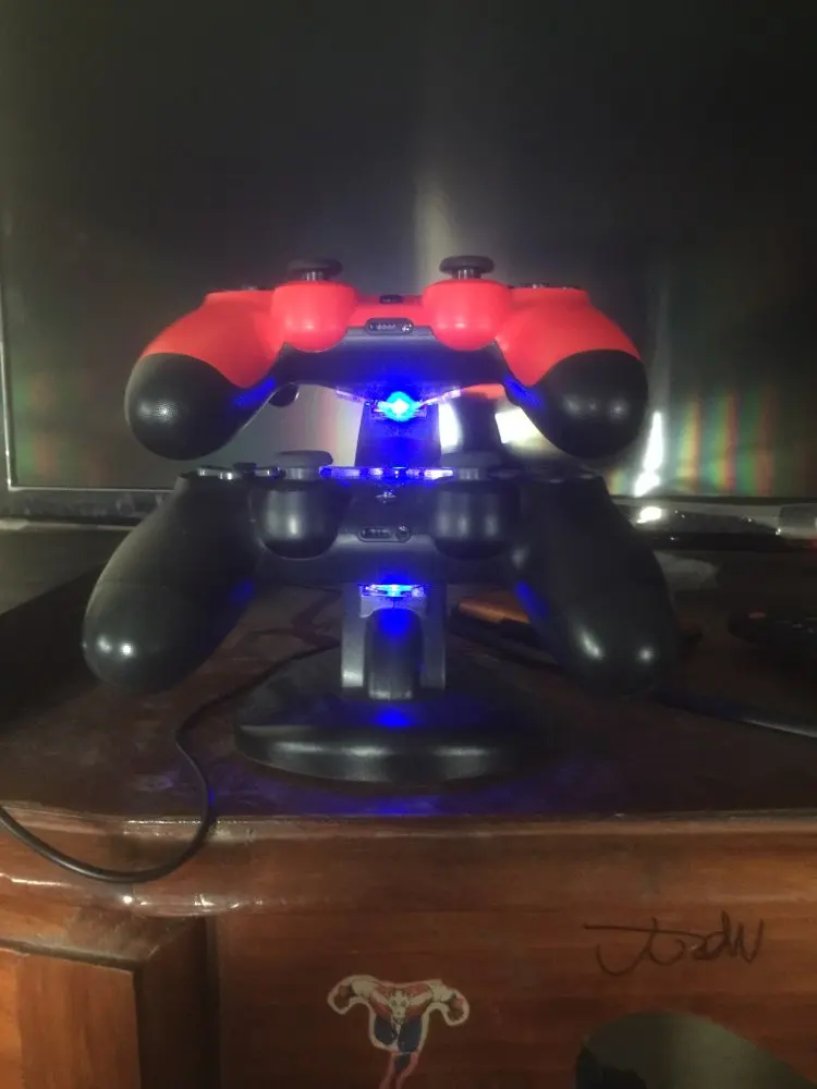 DUAL USB Charging LED Controller Chargers For Sony Play Stations 4 PS4 - FRRE SHIPPING !