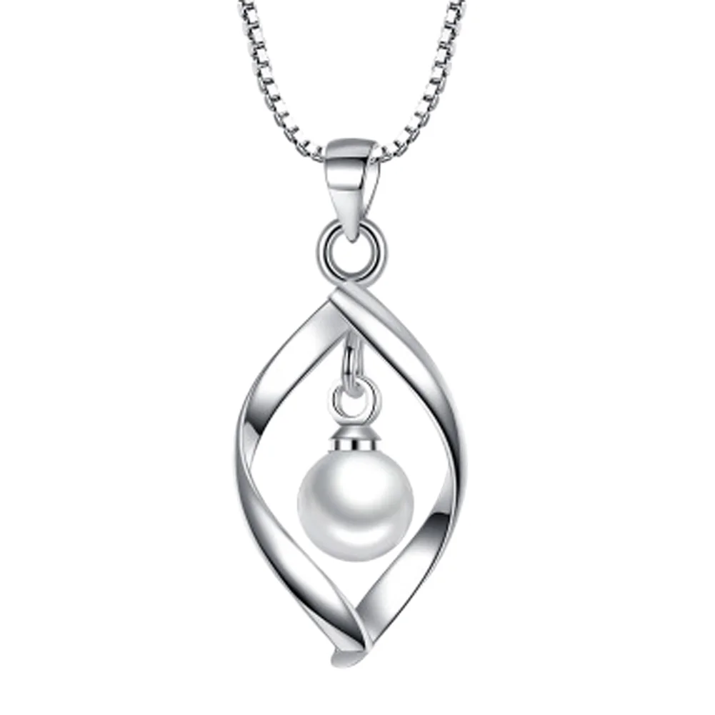 

Without Chain Pearl Jewelry Pendant Necklace,fashion style Silver Necklace Pendant