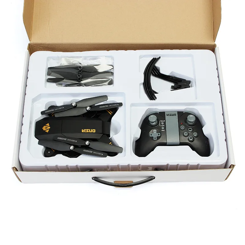 VISUO XS809HW XS809W 2MP 0.3MP широкоугольная камера, удерживающая высоту, Складная рукоятка FPV, Квадрокоптер, Радиоуправляемый Дрон, вертолет, игрушка RTF
