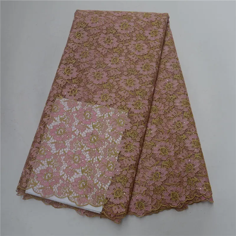 

African Tulle Lace Fabric 2018 African French Lace Fabric High Quality french net lace with cord new french lace with stones