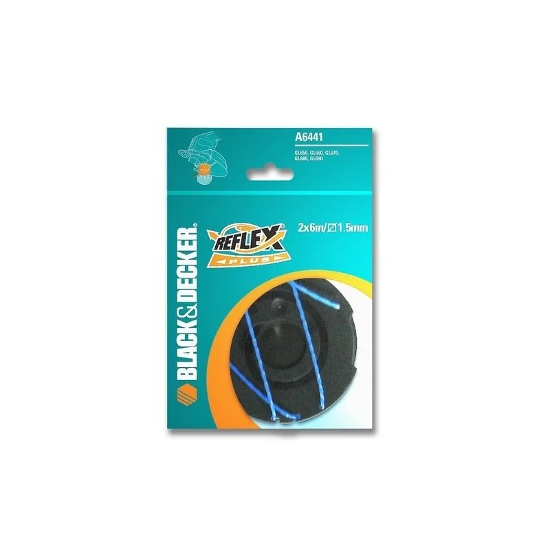 BLACK&DECKER A6441 XJ Coil с внутренней резьбой 2x6 м длиной и 1 5 мм Диаметр. Резьба trenzadpoquete de 3