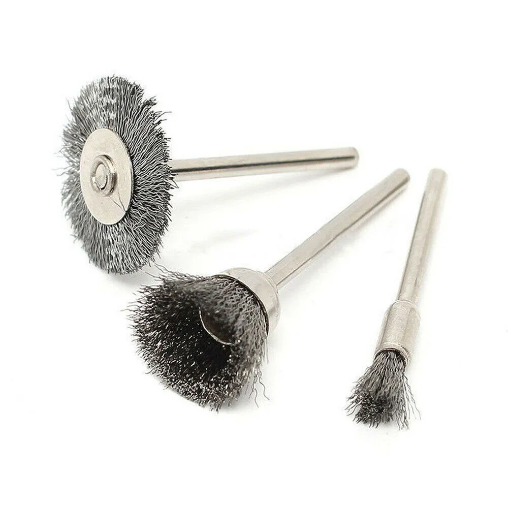 45pcs Steel Wire Wheel Brushes Buffing Drill Rotary Tools Grinder