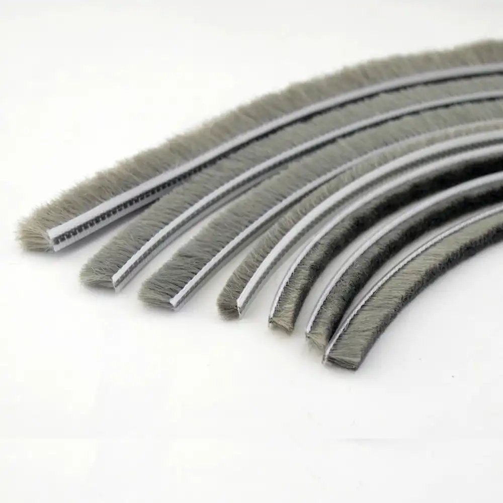 Weather Stripping Door Seal Strip Wool Pile Seals Brush Weatherstrip Draft Stopper Sound proof