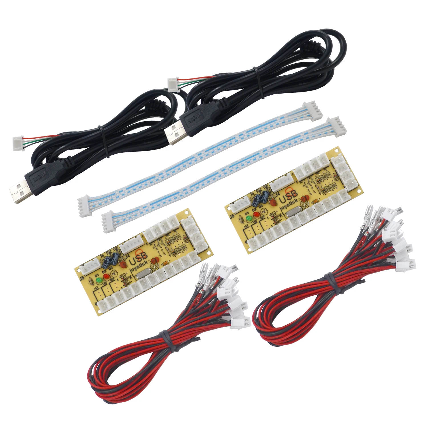 Sj @ Jx Arcade Usb Encoder Arcade Kit Fai Da Te Ritardo Zero Arcade Joystick Pulsante Arcade Controller Retropie Mame Raspberry Pi