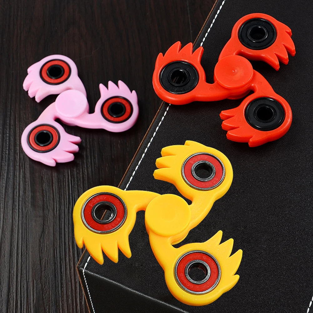 Feather Phoenix Bird Shape Hand Spinner Tri Fidget Desk Toy EDC Focus