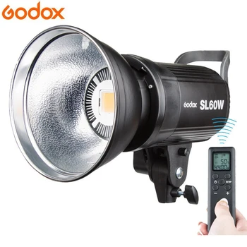 

Godox LED Video Light SL-60W SL60W 5600K White Version Video Light Continuous Light Bowens Mount for Studio Video Recording