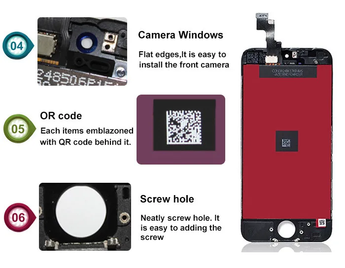 Сменный экран для iPhone 6S черная панель Sintron OEM ЖК дисплей сенсорный дигитайзер в