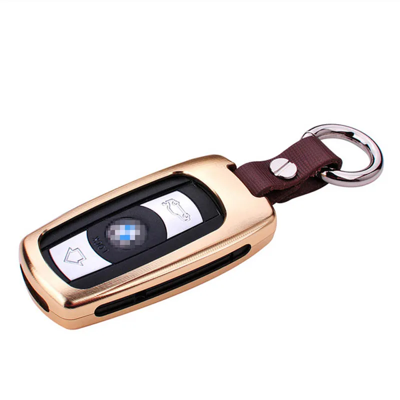 

Aluminum Alloy Car key case cover key shell For BMW 1 3 5 6 7 SERIES X1 X5 X6 E90 E92 E93 Smart Auto Remote Controller Holder