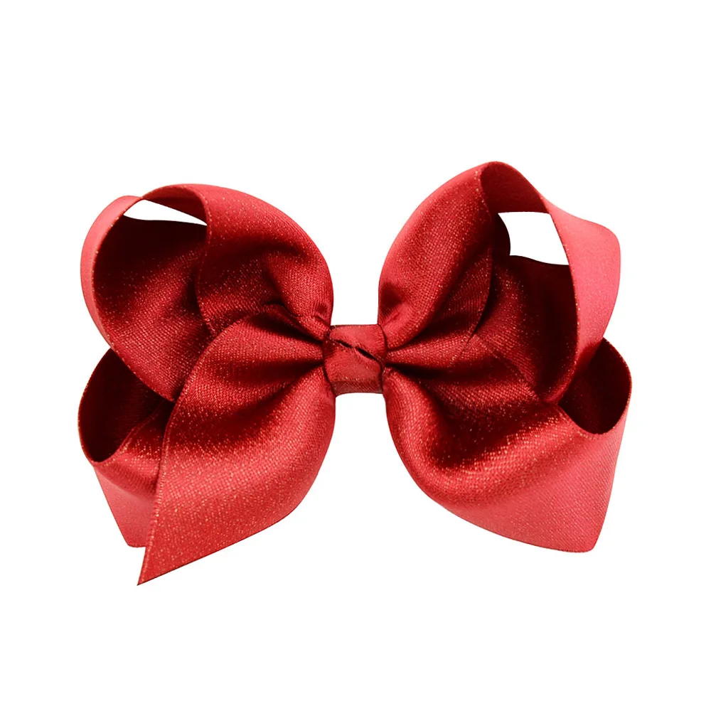 Retail 12 color 4 Inch Boutique New hair bows Solid Ribbon Bowknot Handmade DIY Hair Accessories With Alligator Clip 757 - Цвет: 12