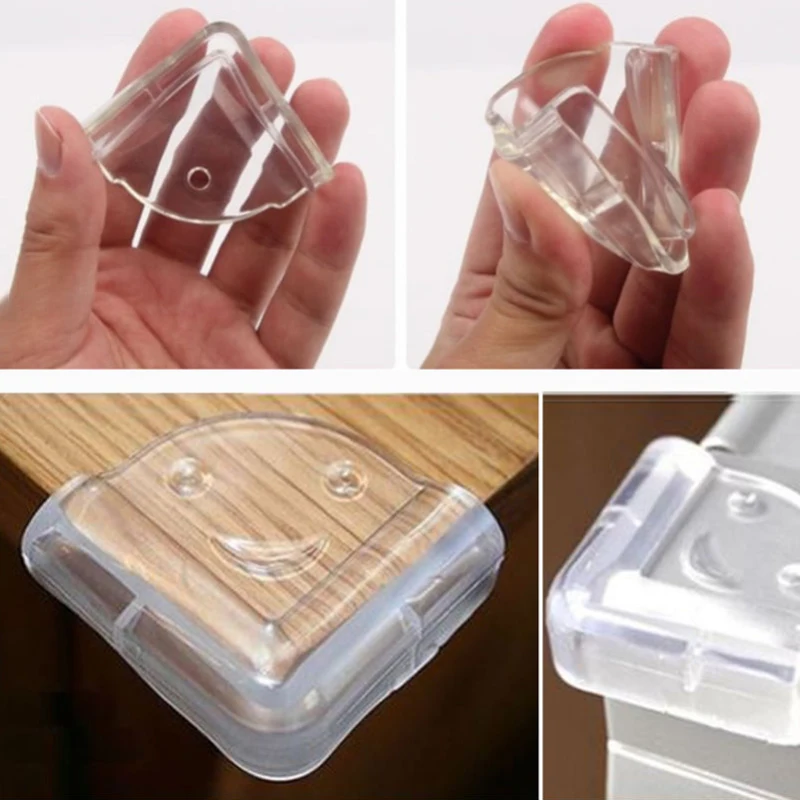 4PCS Corner Table Edge Protector Guard Baby Child Safety Anti collision Rubber