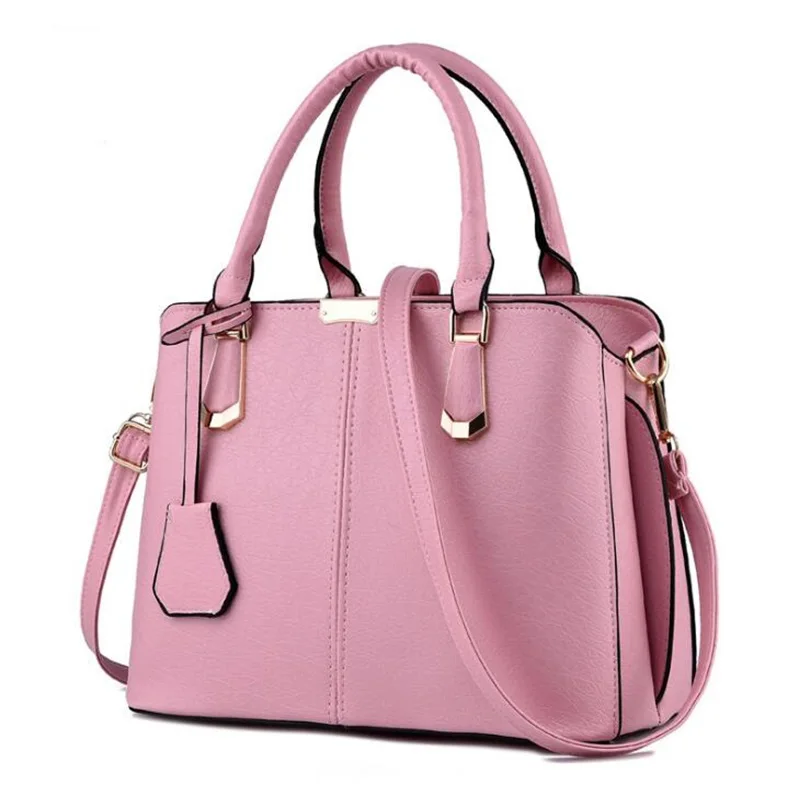 FGJLLOGJGSO модная трендовая мягкая сумка-тоут женская сумка через плечо из искусственной кожи Повседневная сумка через плечо женская сумка - Цвет: pink