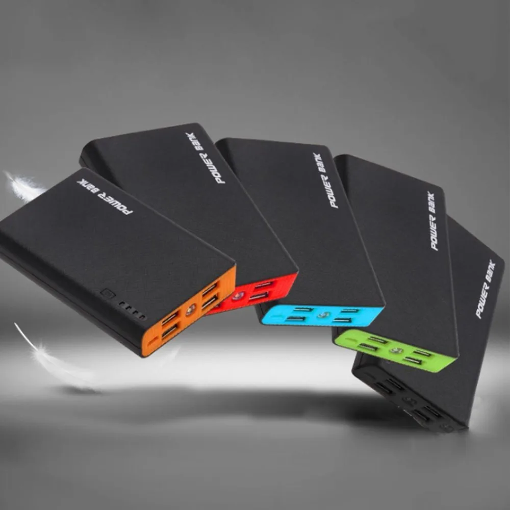 No 18650 Batteries Powerbank Case Dual USB Power Bank Box Portable