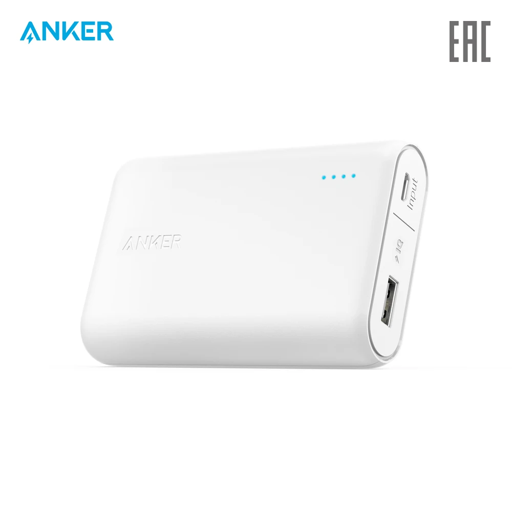 Внешний аккумулятор Anker PowerCore 10000 usb microUSB портативное зарядное устройство