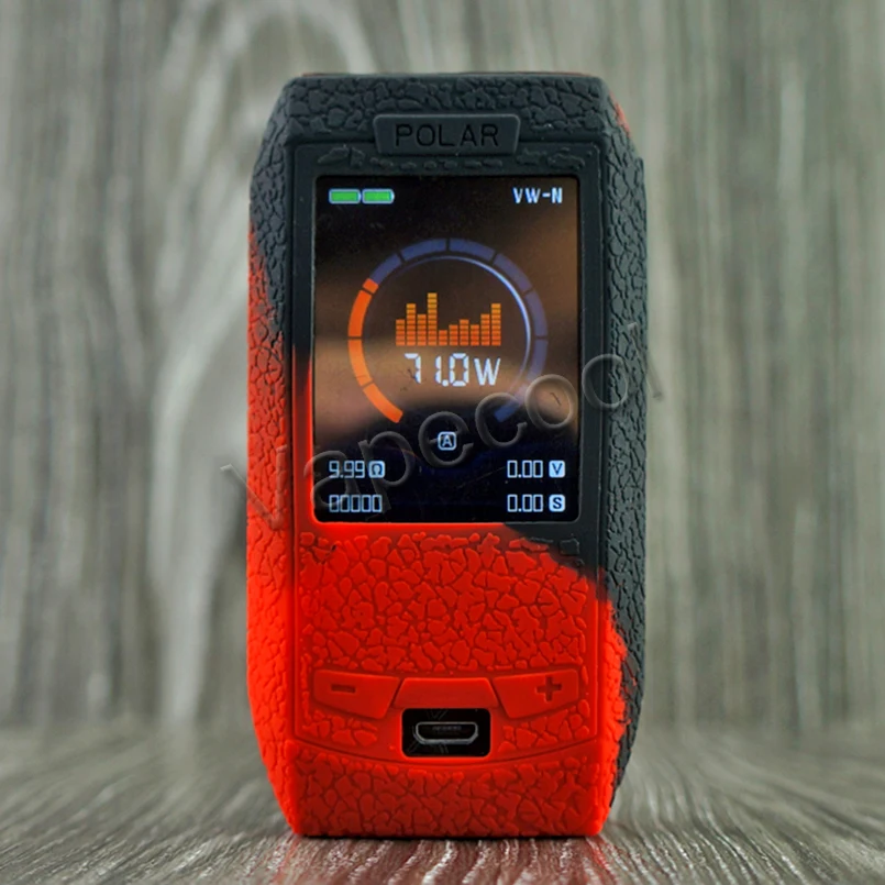 

Non-slip Vaporesso Polar Mod Silicone Cover Case or Rubber Skin Warp Sticker Sleeve for Vape Vaporesso polar 220W Box mod Shiled