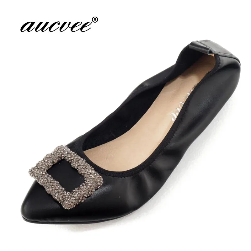 

Women Crystal Ballet Flats Size 34-43 2019 Spring Solid Bling Cloth Rhinestone Pointed Toe Slip-On Flat Shoes Woman JT-V002