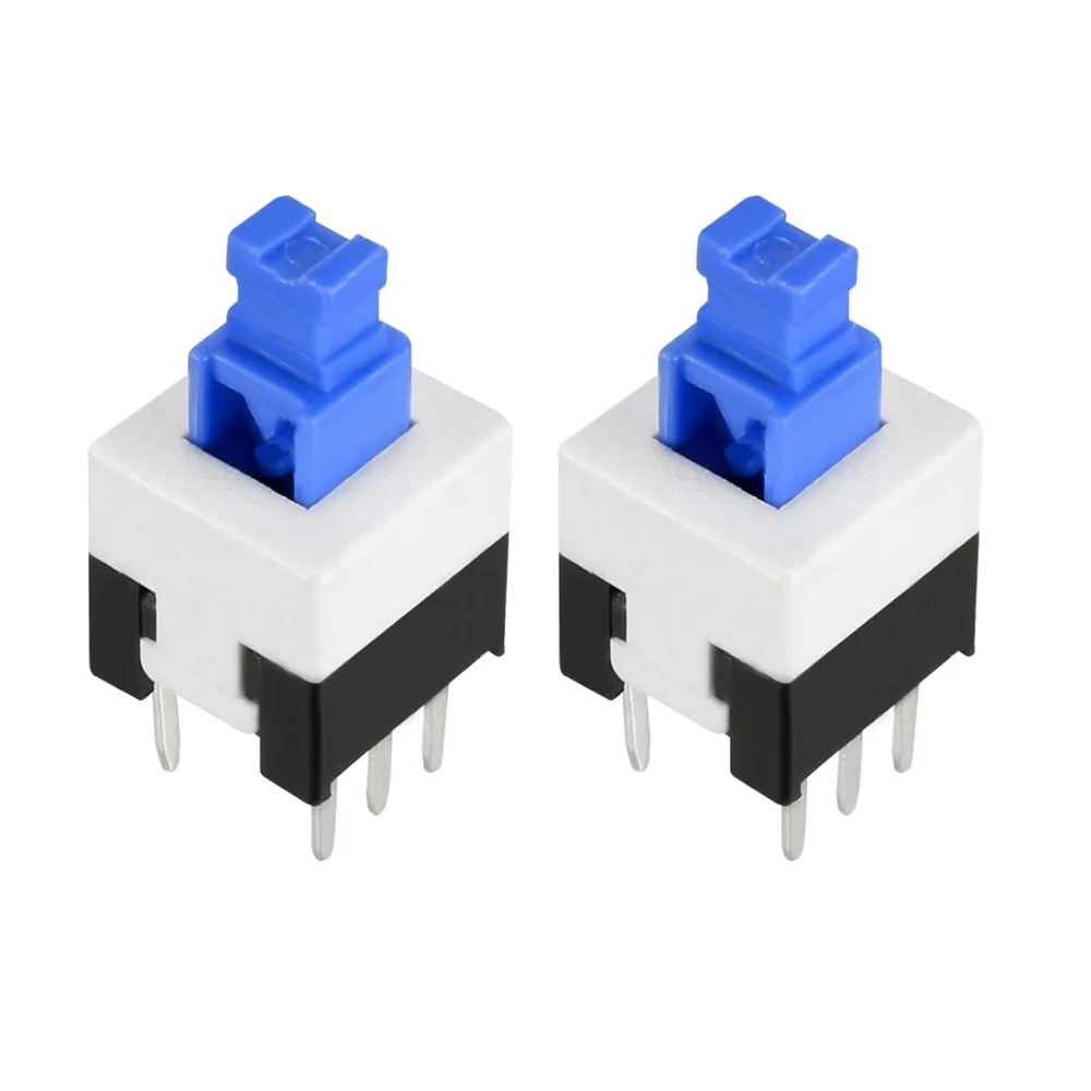 

UXCELL 50PCS 7x7x12.5mm Switches PCB DIP Mounting Tact Tactile Push Button Switch Self Lock 6 Pin Electrical Equipment Supplies