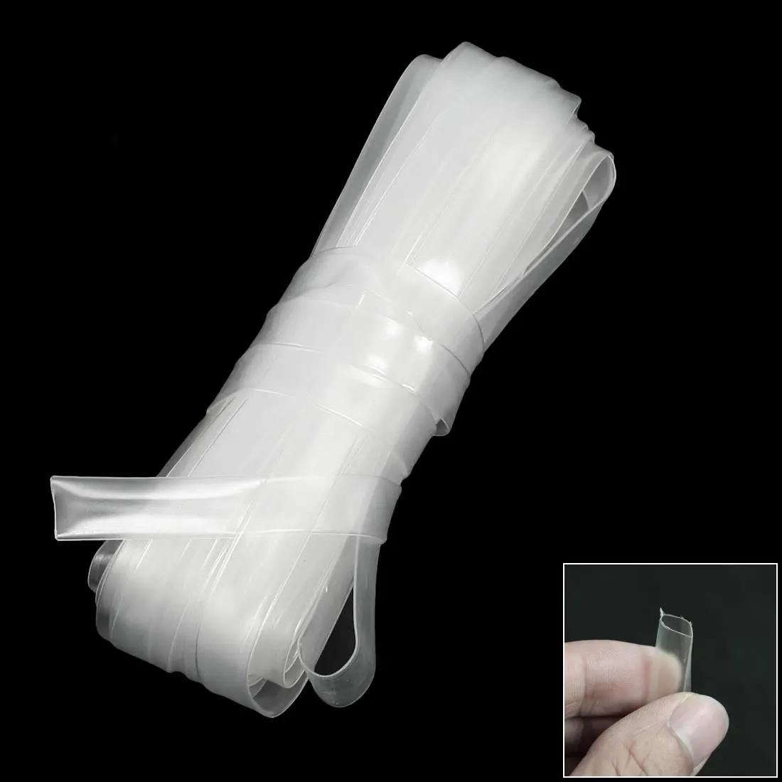 10M 32.8Ft Heat Shrinkable Tube Ratio 21 7Mm Dia Clear Polyolefin VW 1